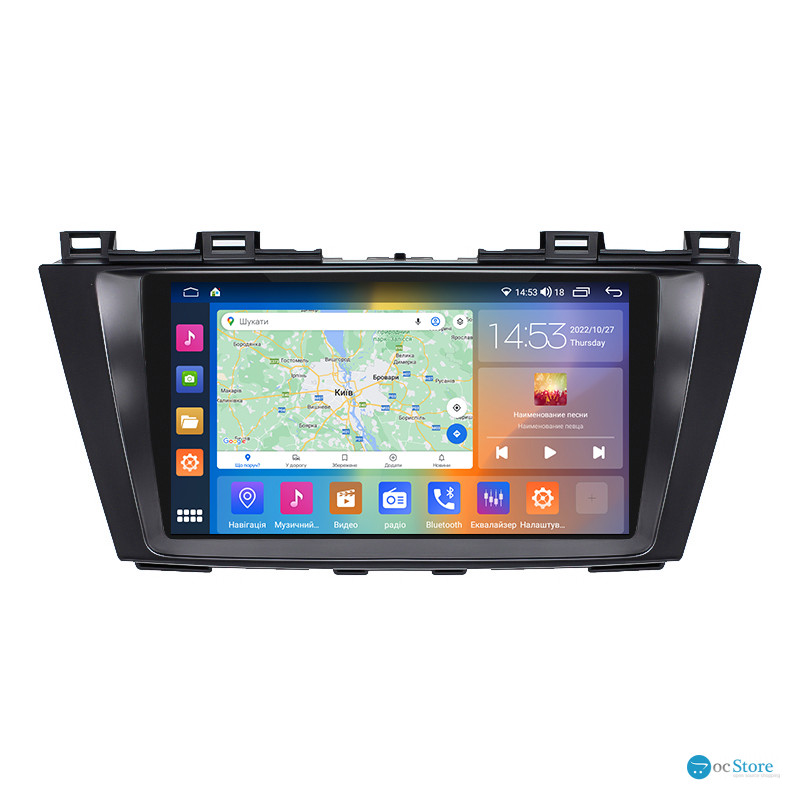 Штатная магнитола Lesko для Mazda Premacy III (CW) 2010-2017 экран 9" 4/64Gb CarPlay 4G Wi-Fi GPS Prime
