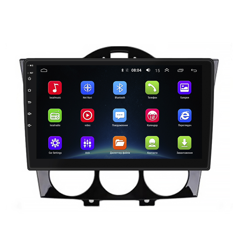 Штатная магнитола Lesko для Mazda RX-8 I 2003-2008 экран 9" 2/32Gb Wi-Fi GPS Base