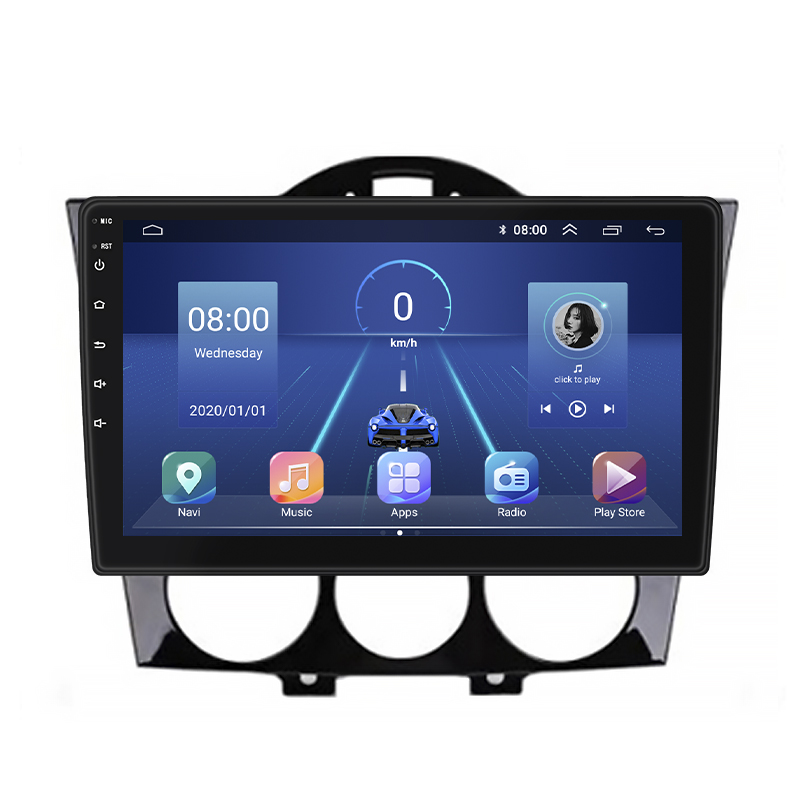 Штатная магнитола Lesko для Mazda RX-8 I 2003-2008 экран 9" 2/32Gb 4G Wi-Fi GPS Top