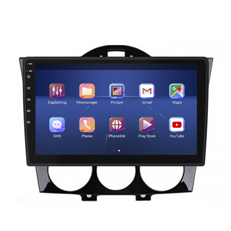 Штатная магнитола Lesko для Mazda RX-8 I 2003-2008 экран 9" 2/32Gb 4G Wi-Fi GPS Top