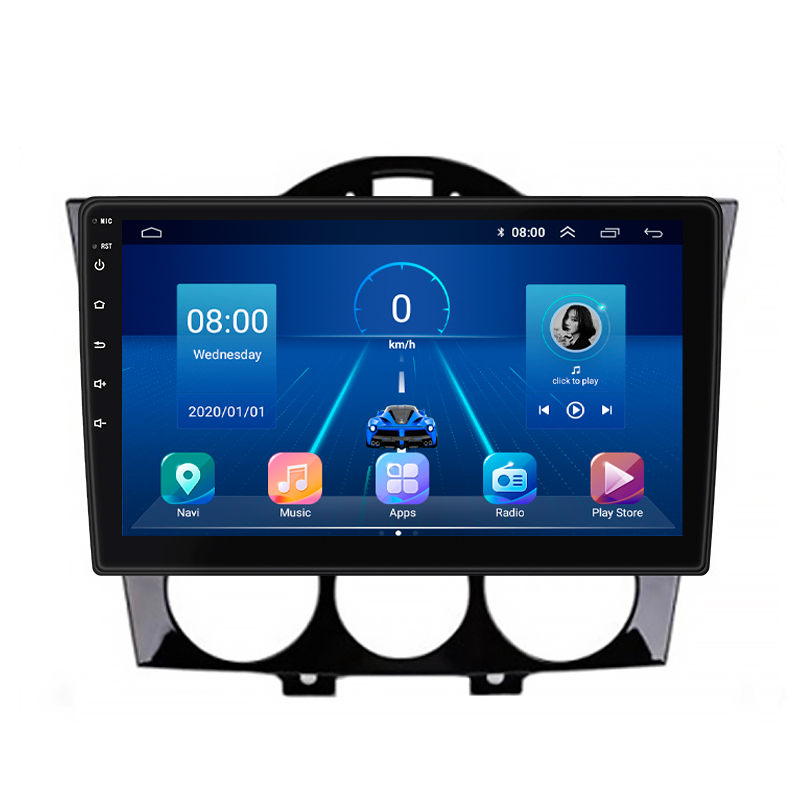 Штатная магнитола Lesko для Mazda RX-8 I 2003-2008 экран 9" 6/128Gb 4G Wi-Fi GPS Top