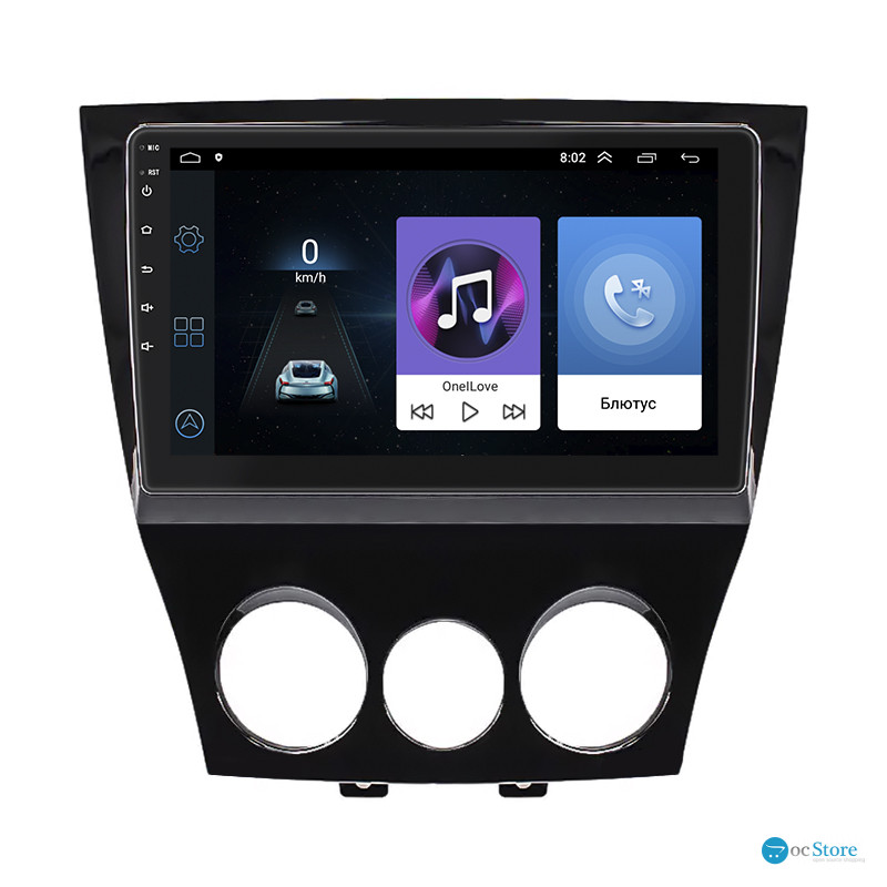 Штатная магнитола Lesko для Mazda RX-8 I Рестайлинг 2008-2012 экран 9" 1/16Gb Wi-Fi GPS Base
