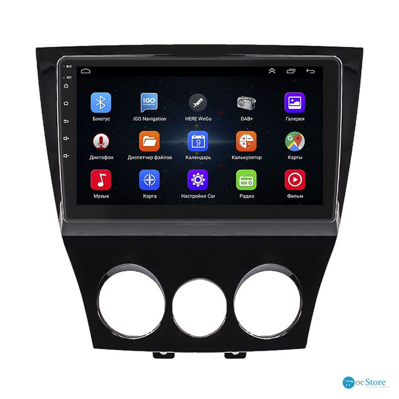 Штатная магнитола Lesko для Mazda RX-8 I Рестайлинг 2008-2012 экран 9" 1/16Gb Wi-Fi GPS Base
