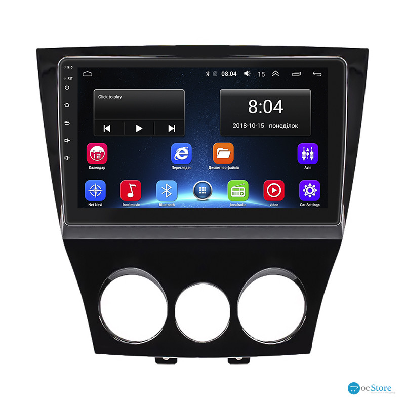 Штатная магнитола Lesko для Mazda RX-8 I Рестайлинг 2008-2012 экран 9" 2/32Gb Wi-Fi GPS Base