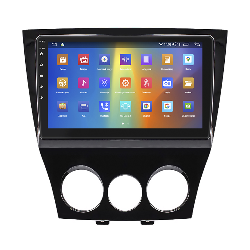 Штатная магнитола Lesko для Mazda RX-8 I Рестайлинг 2008-2012 экран 9" 4/64Gb CarPlay 4G Wi-Fi GPS Prime