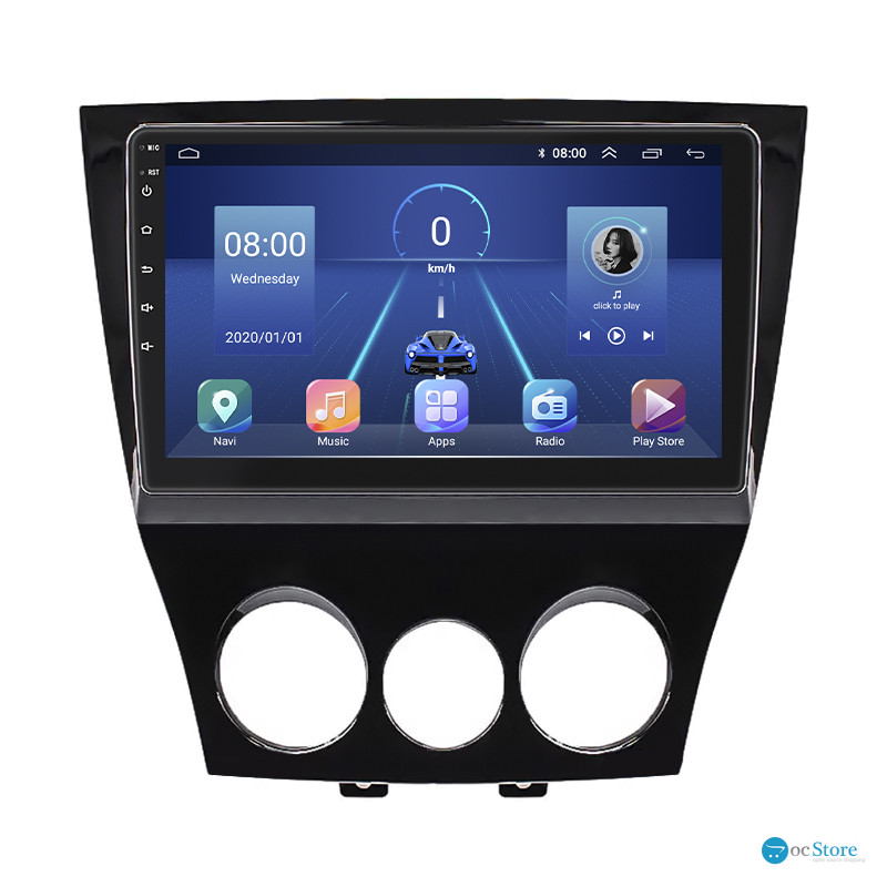 Штатная магнитола Lesko для Mazda RX-8 I Рестайлинг 2008-2012 экран 9" 2/32Gb 4G Wi-Fi GPS Top