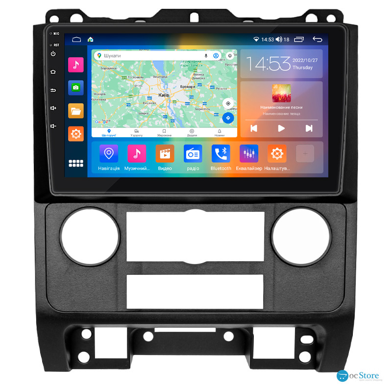 Штатная магнитола Lesko для Mazda Tribute II 2007-2011 экран 9" 2/32Gb CarPlay 4G Wi-Fi GPS Prime