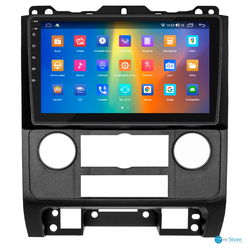 Штатная магнитола Lesko для Mazda Tribute II 2007-2011 экран 9" 4/64Gb CarPlay 4G Wi-Fi GPS Prime
