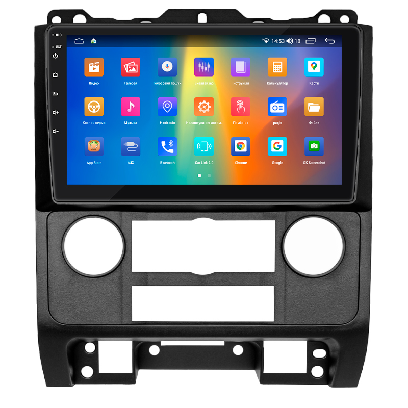 Штатная магнитола Lesko для Mazda Tribute II 2007-2011 экран 9" 4/64Gb CarPlay 4G Wi-Fi GPS Prime