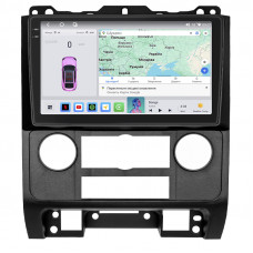 Штатная магнитола Lesko для Mazda Tribute II 2007-2011 экран 9" 4/64 QLED CarPlay 4G Wi-Fi GPS 360 Prime