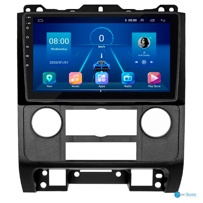 Штатная магнитола Lesko для Mazda Tribute II 2007-2011 экран 9" 6/128Gb 4G Wi-Fi GPS Top