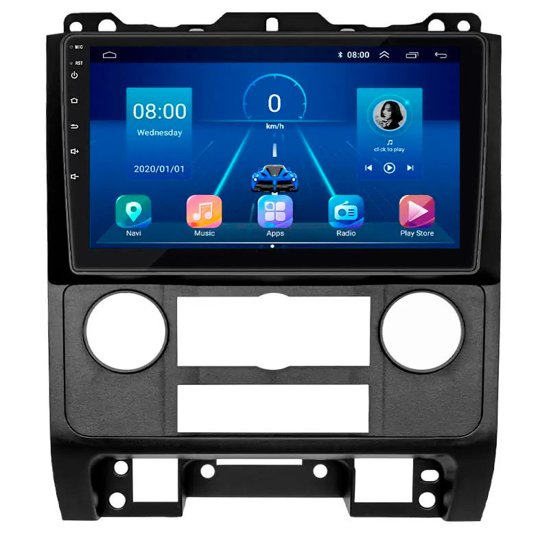 Штатная магнитола Lesko для Mazda Tribute II 2007-2011 экран 9" 6/128Gb 4G Wi-Fi GPS Top