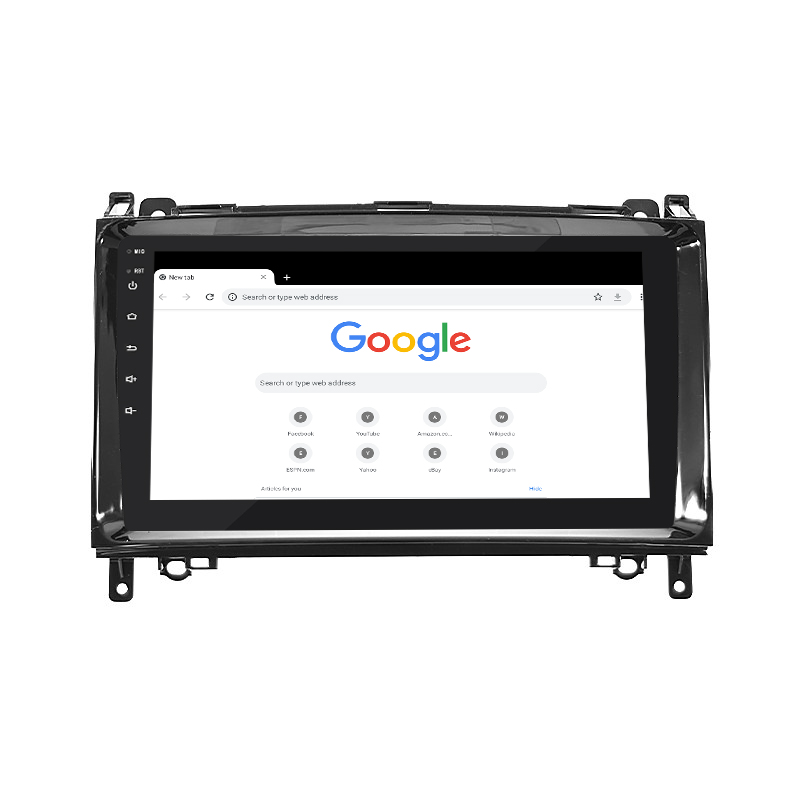 Штатная магнитола Lesko для Mercedes-Benz A-Класс II (W169) 2004-2008 экран 9" 2/32Gb 4G Wi-Fi GPS Top