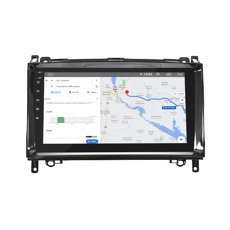 Штатная магнитола Lesko для Mercedes-Benz A-Класс II (W169) 2004-2008 экран 9" 4/64Gb 4G Wi-Fi GPS Top