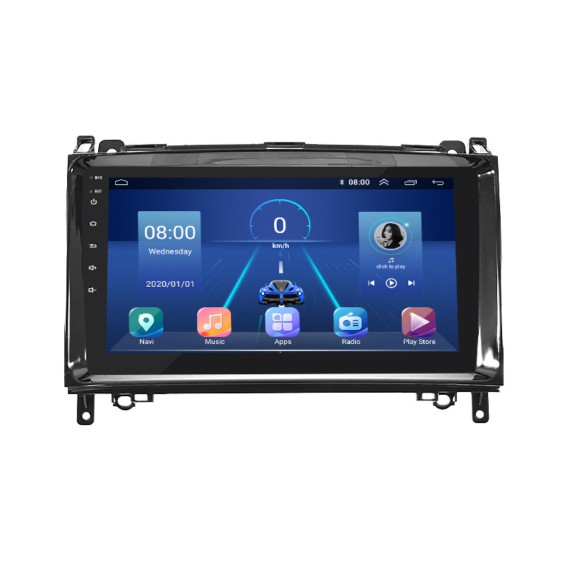 Штатная магнитола Lesko для Mercedes-Benz A-Класс II (W169) Рестайлинг 2008-2012 экран 9" 2/32Gb 4G Wi-Fi GPS Top