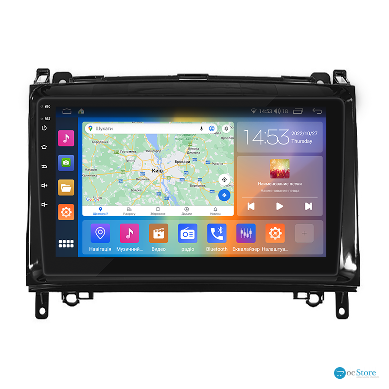 Штатная магнитола Lesko для Mercedes-Benz B-Класс I (W245) 2005-2009 экран 9" 4/64Gb CarPlay 4G Wi-Fi GPS Prime