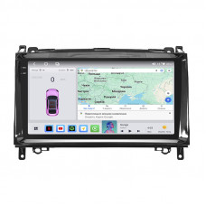 Штатная магнитола Lesko для Mercedes-Benz B-Класс I (W245) 2005-2009 экран 9" 4/64 QLED CarPlay 4G Wi-Fi GPS 360 Prime