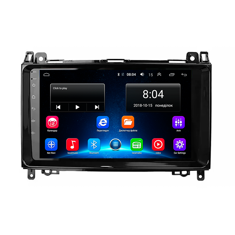 Штатная магнитола Lesko для Mercedes-Benz B-Класс I (W245) Рестайлинг 2008-2011 экран 9" 2/32Gb Wi-Fi GPS Base