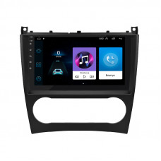 Штатная магнитола Lesko для Mercedes-Benz C-Класс II (W203) Рестайлинг 2004-2008 экран 9" 2/32Gb Wi-Fi GPS Base