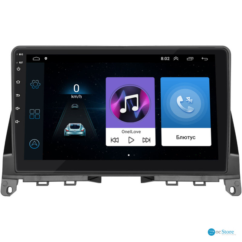 Штатная магнитола Lesko для Mercedes-Benz C-Класс III (W204) 2006-2011 экран 9" 1/16Gb Wi-Fi GPS Base