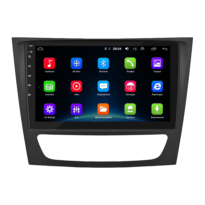 Штатная магнитола Lesko для Mercedes-Benz E-Класс III (W211, S211) 2002-2006 экран 9" 2/32Gb Wi-Fi GPS Base