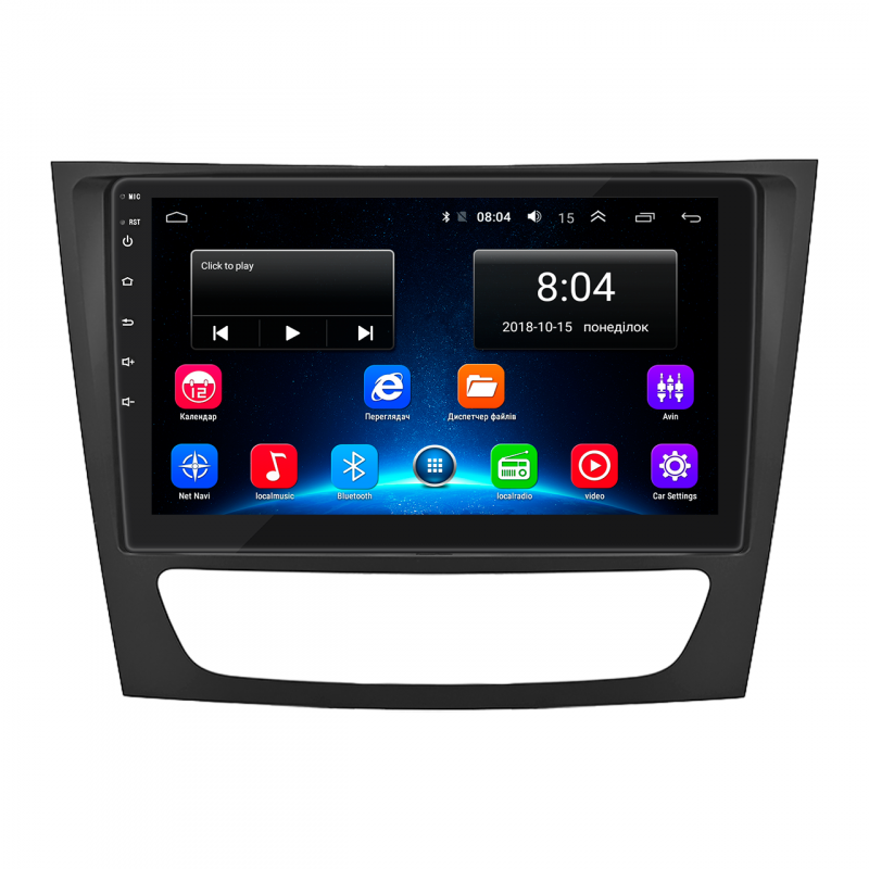 Штатная магнитола Lesko для Mercedes-Benz E-Класс III (W211, S211) Рестайлинг 2006-2009 экран 9" 2/32Gb Wi-Fi GPS Base