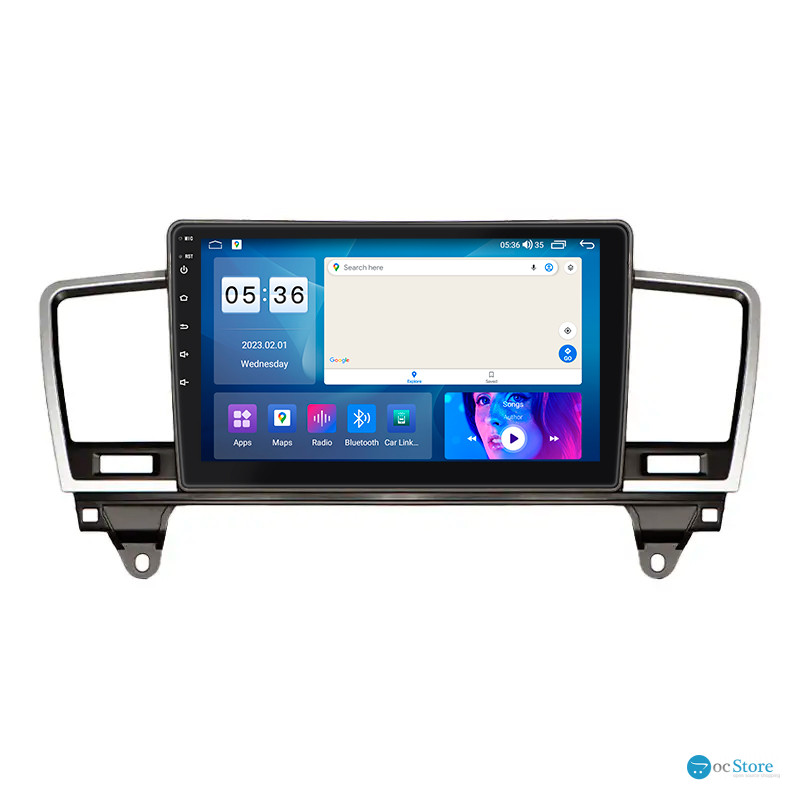 Штатная магнитола Lesko для Mercedes-Benz M-Класс III (W166) 2011-2015 экран 9" 2/32Gb CarPlay 4G Wi-Fi GPS Prime