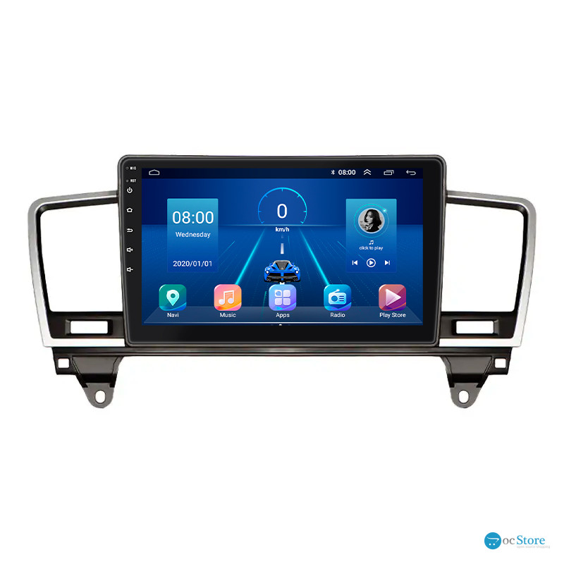 Штатная магнитола Lesko для Mercedes-Benz M-Класс III (W166) 2011-2015 экран 9" 4/64Gb 4G Wi-Fi GPS Top
