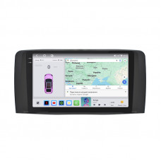 Штатная магнитола Lesko для Mercedes-Benz R-Класс I 2005-2007 экран 9" 4/64 QLED CarPlay 4G Wi-Fi GPS 360 Prime
