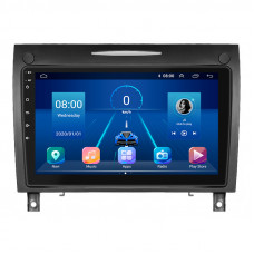 Штатная магнитола Lesko для Mercedes-Benz SLK-Класс II (R171) Рестайлинг 2008-2011 экран 9" 2/32Gb 4G Wi-Fi GPS Top