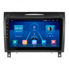 Штатная магнитола Lesko для Mercedes-Benz SLK-Класс II (R171) Рестайлинг 2008-2011 экран 9" 6/128Gb 4G Wi-Fi GPS Top