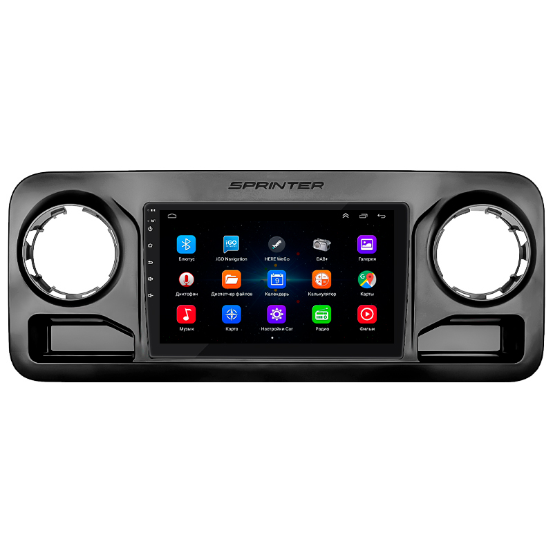 Штатная магнитола Lesko для Mercedes-Benz Sprinter III (W907/910) 2018-н.в. экран 10" 1/16Gb Wi-Fi GPS Base