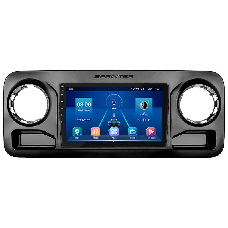 Штатная магнитола Lesko для Mercedes-Benz Sprinter III (W907/910) 2018-н.в. экран 10" 2/32Gb Wi-Fi GPS Base