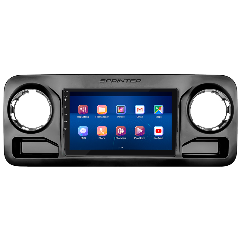 Штатная магнитола Lesko для Mercedes-Benz Sprinter III (W907/910) 2018-н.в. экран 10" 4/64Gb 4G Wi-Fi GPS Top