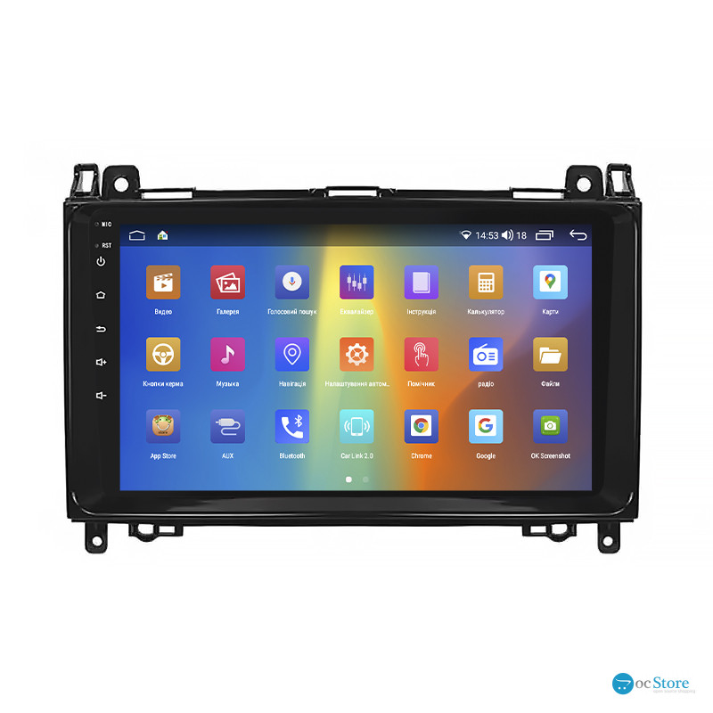 Штатная магнитола Lesko для Mercedes-Benz Viano I (W639) Рестайлинг 2010-2014 экран 9" 2/32Gb CarPlay 4G Wi-Fi GPS Prime