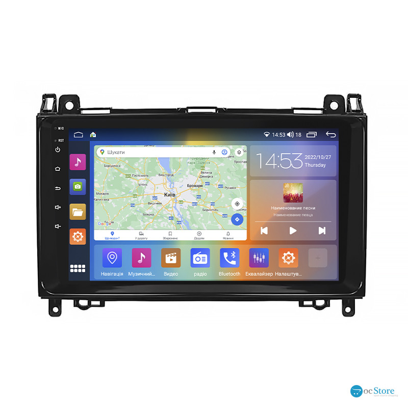 Штатная магнитола Lesko для Mercedes-Benz Viano I (W639) Рестайлинг 2010-2014 экран 9" 4/64Gb CarPlay 4G Wi-Fi GPS Prime