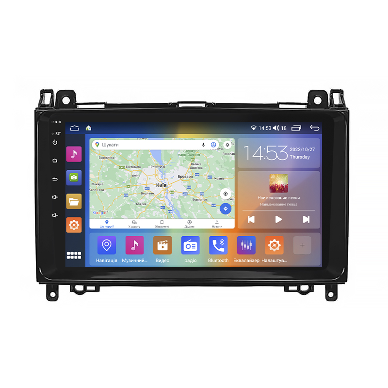 Штатная магнитола Lesko для Mercedes-Benz Viano I (W639) Рестайлинг 2010-2014 экран 9" 4/64Gb CarPlay 4G Wi-Fi GPS Prime