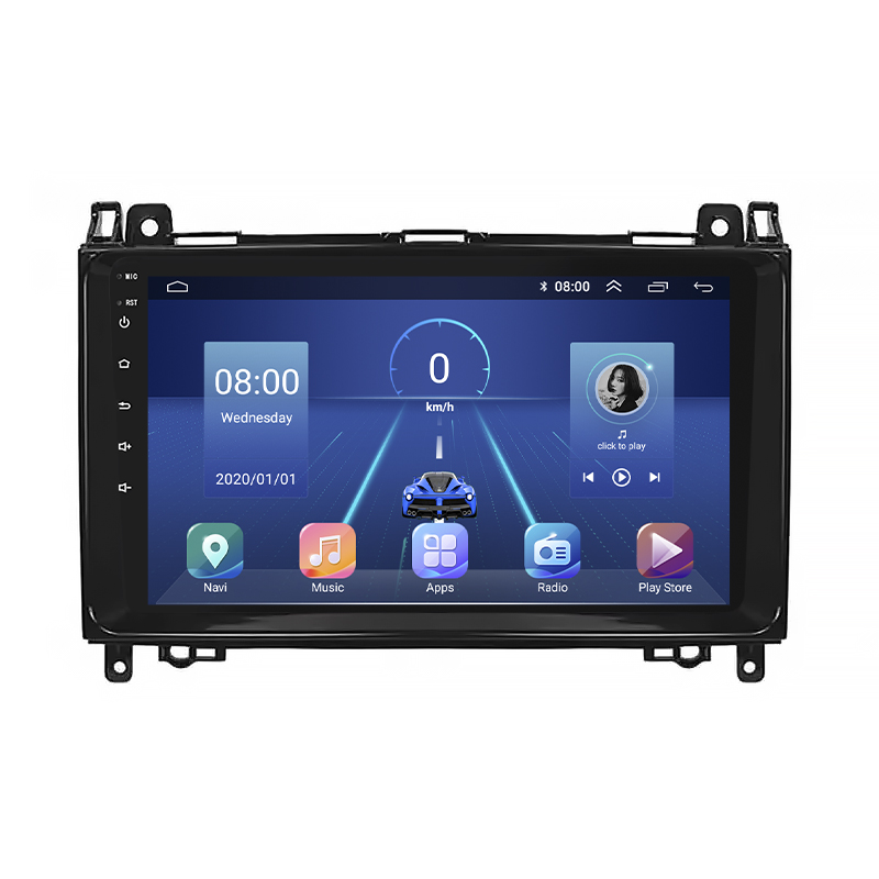 Штатная магнитола Lesko для Mercedes-Benz Viano I (W639) Рестайлинг 2010-2014 экран 9" 2/32Gb 4G Wi-Fi GPS Top