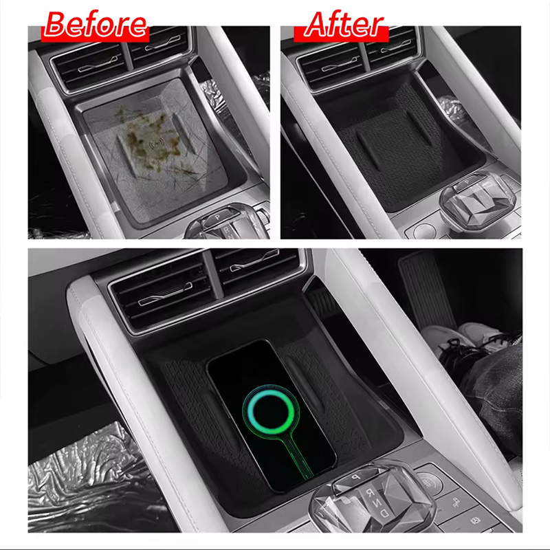 Силиконовый коврик для беспроводной зарядки BYD Yuan Up на центральной консоли нескользящая