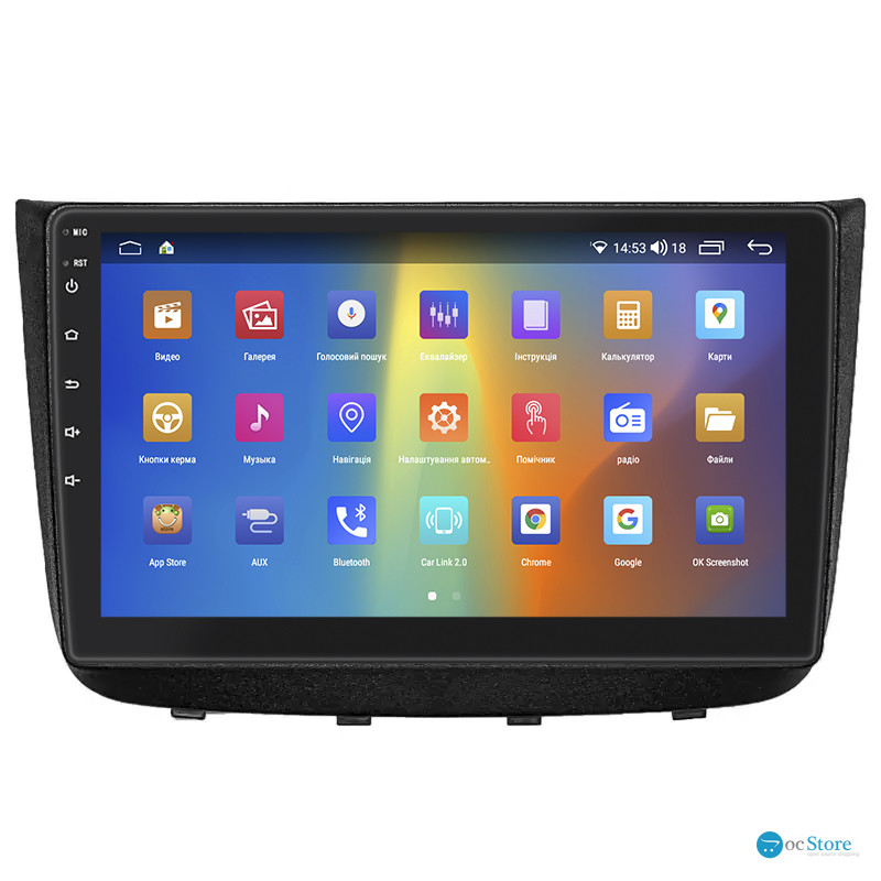 Штатная магнитола Lesko для Mercedes-Benz Vito II (W639) 2003-2010 экран 10" 2/32Gb CarPlay 4G Wi-Fi GPS Prime