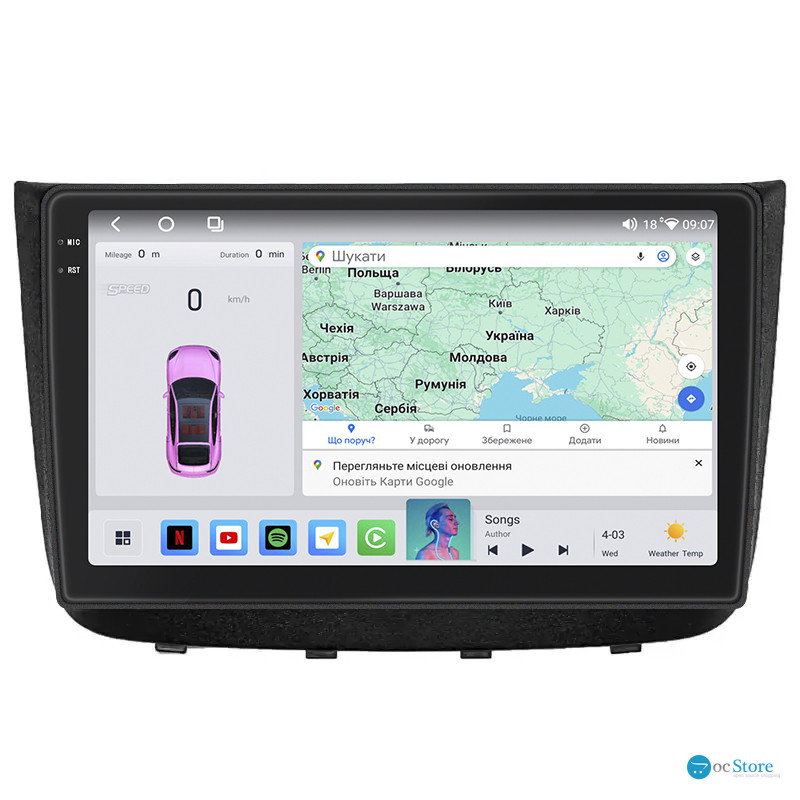 Штатная магнитола Lesko для Mercedes-Benz Vito II (W639) Рестайлинг 2010-2014 экран 10" 4/64 QLED CarPlay 4G Wi-Fi GPS 360 Prime