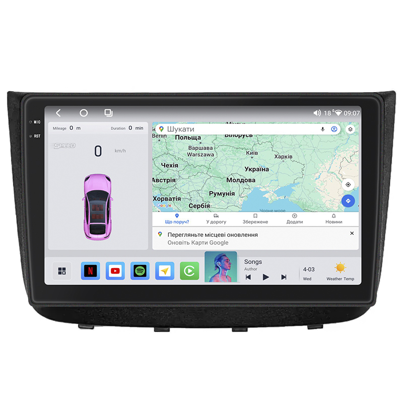 Штатная магнитола Lesko для Mercedes-Benz Vito II (W639) Рестайлинг 2010-2014 экран 10" 4/64 QLED CarPlay 4G Wi-Fi GPS 360 Prime