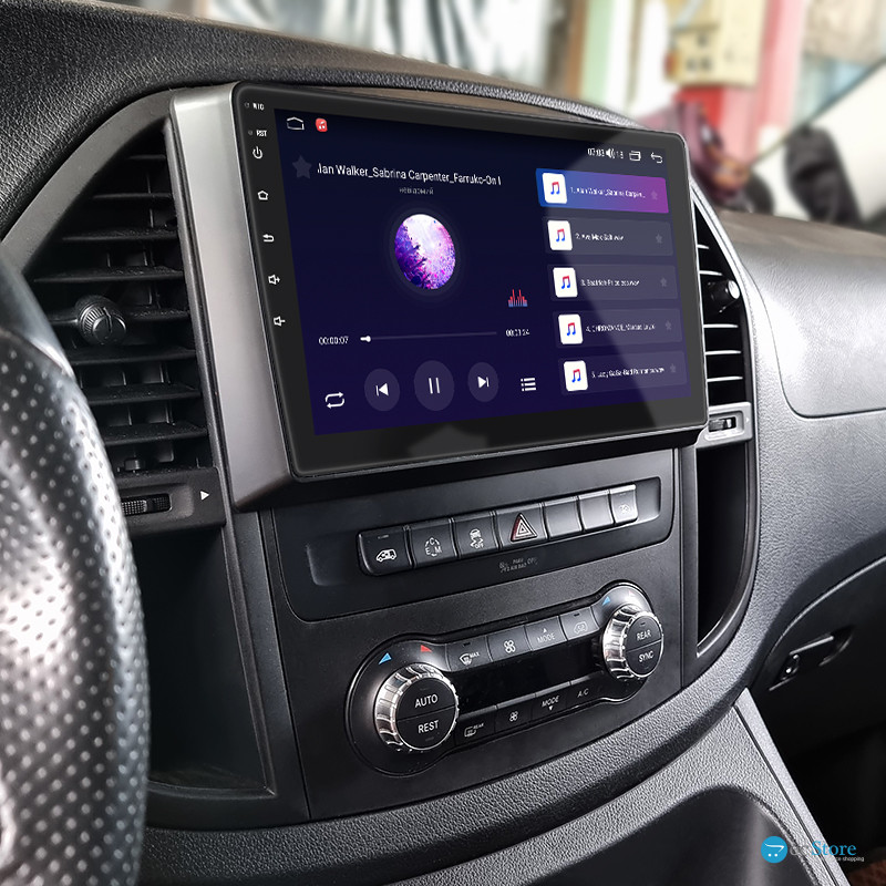 Штатная магнитола Lesko для Mercedes-Benz Vito III (W447) 2014-н.в. экран 10" 2/32Gb Wi-Fi GPS Base