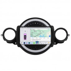 Штатная магнитола Lesko для MINI Cabrio II Рестайлинг 2010-2015 экран 9" 4/64 QLED CarPlay 4G Wi-Fi GPS 360 Prime