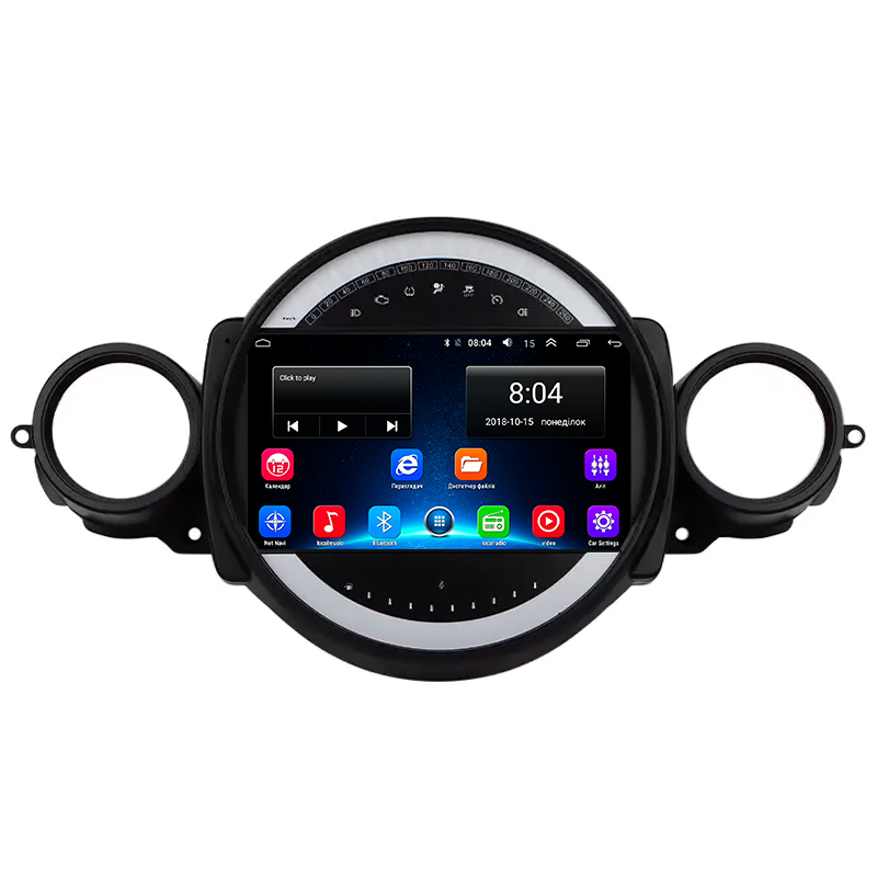 Штатная магнитола Lesko для MINI Clubman I Рестайлинг 2010-2014 экран 9" 2/32Gb Wi-Fi GPS Base