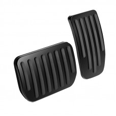 Декоративные накладки на педали Tesla Model 3 Model Y 2017-2023 (TSL21120703)  нескользящие Black