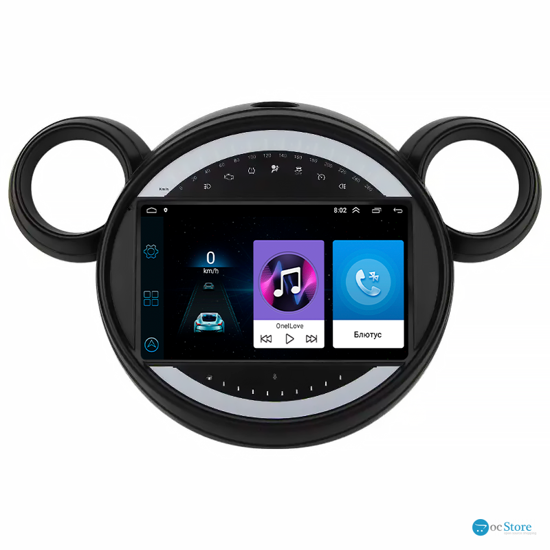 Штатная магнитола Lesko для MINI Countryman I 2010-2016 экран 9" 1/16Gb Wi-Fi GPS Base