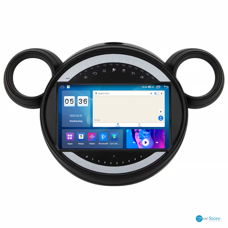 Штатная магнитола Lesko для MINI Countryman I 2010-2016 экран 9" 2/32Gb CarPlay 4G Wi-Fi GPS Prime