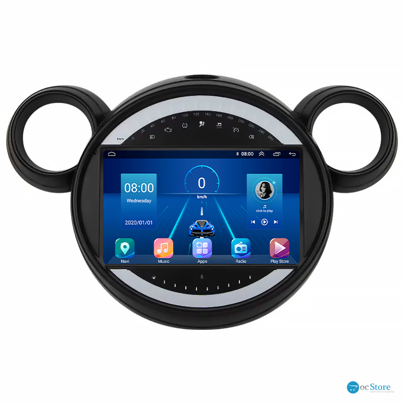 Штатная магнитола Lesko для MINI Countryman I 2010-2016 экран 9" 2/32Gb 4G Wi-Fi GPS Top