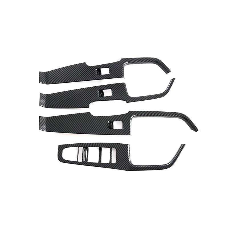 Декоративные внутренние накладки на ручки дверей для BYD Yuan UP 4 шт из углеродного волокна